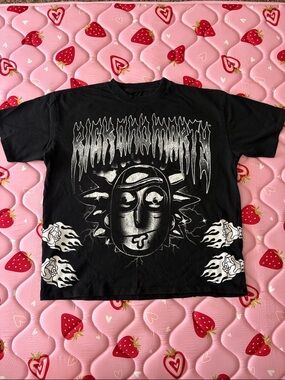 Civil Regime Rick n Morty Black Graphic Tee